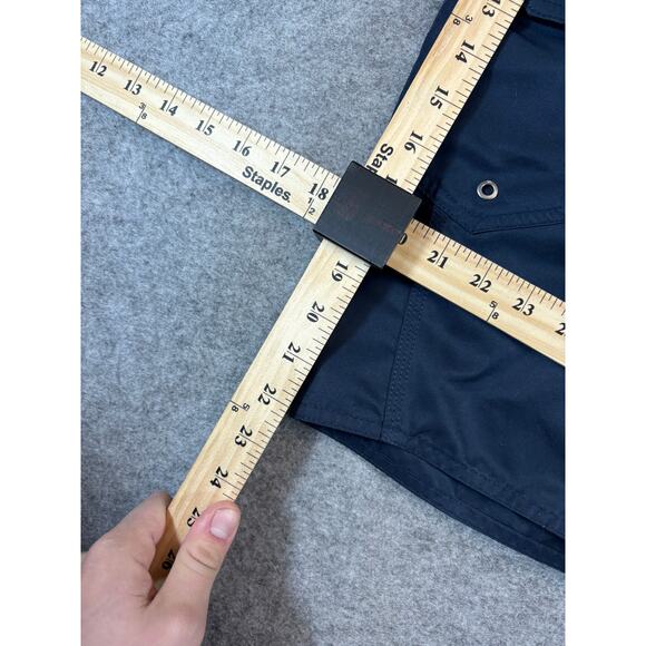 Quiksilver Board Shorts Mens 34 Navy Beach Cargo Pockets Summer Swim Surfer Surf - Picture 3 of 7